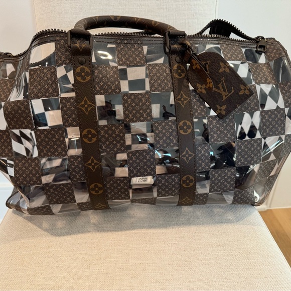 BRAND NEW Louis Vuitton Monogram Chess Keepall Bandouliere 50 - Picture 2 of 6